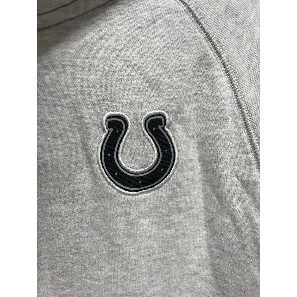 Nike Men's Zip Up Gray Colts Jacket Size Large - Logo in Black - Football
